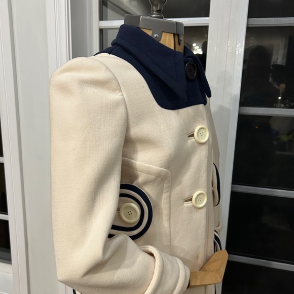 Miu Miu 2015 Collection contrast trim double knit wool coat - Picture 4 of 13